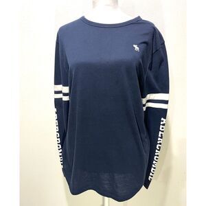 Vintage Abercrombie & Fitch long sleeve t shirt 2 stripes loungewear women's M